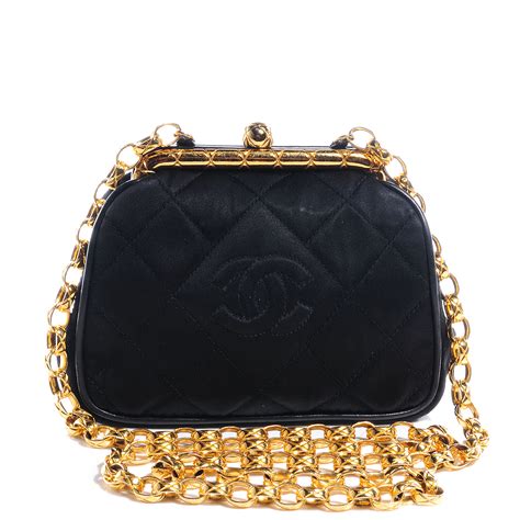 chanel small black purse - chanel black evening bag.